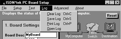 [Log - Pull Down Menu]