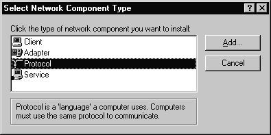 [Select Network Component Type]